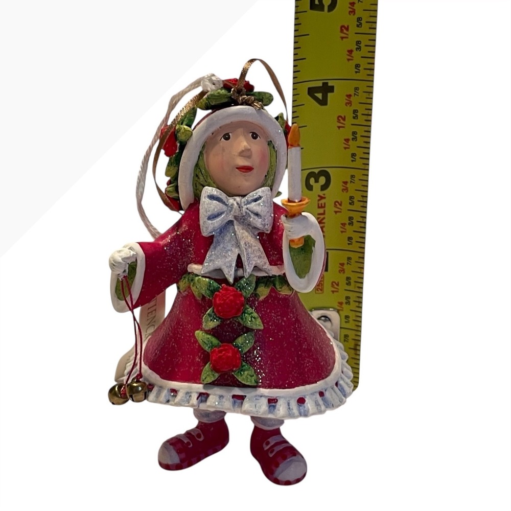 New Mackenzie Childs Patience Brewster Dash Away Donna's Elf Ornament Handmade - Picture 9 of 11